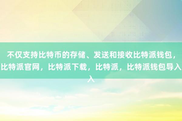 不仅支持比特币的存储、发送和接收比特派钱包，比特派官网，比特派下载，比特派，比特派钱包导入