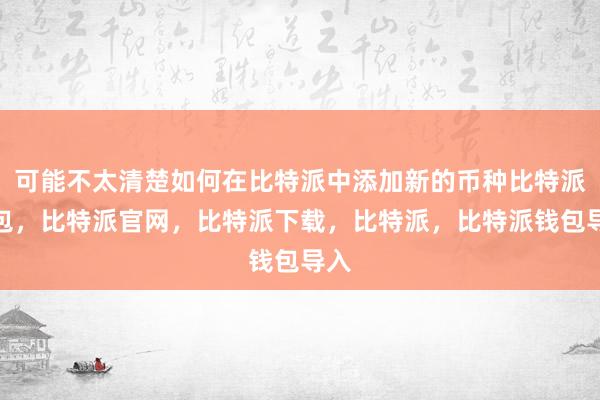 可能不太清楚如何在比特派中添加新的币种比特派钱包，比特派官网，比特派下载，比特派，比特派钱包导入